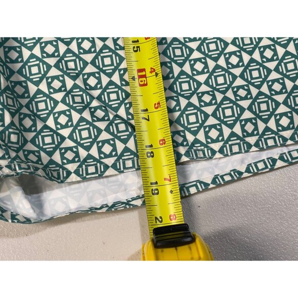 Arizona Jean Co. Mens XL Polyester Drawstring Green Geometric Print Swim Short - Picture 6 of 10